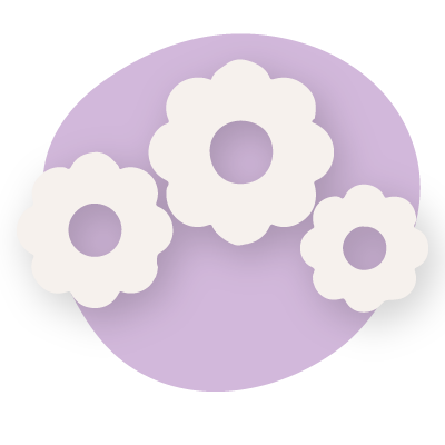 Sculpd pottery flower icon