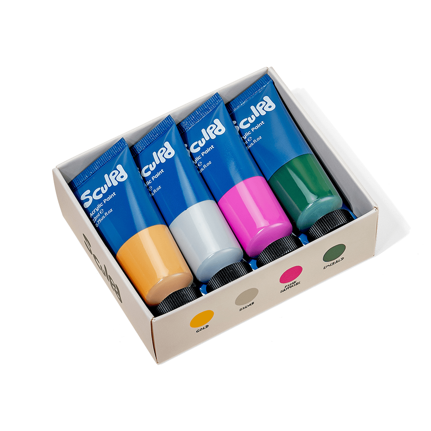 Jewel Tones Acrylic Paint Set Paint Set Sculpd
