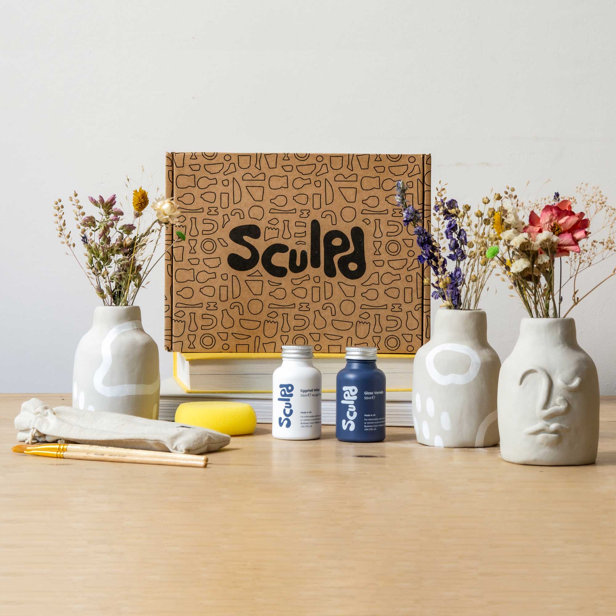 Sculpd, Pottery Reinvented, Air-Dry Clay Kits