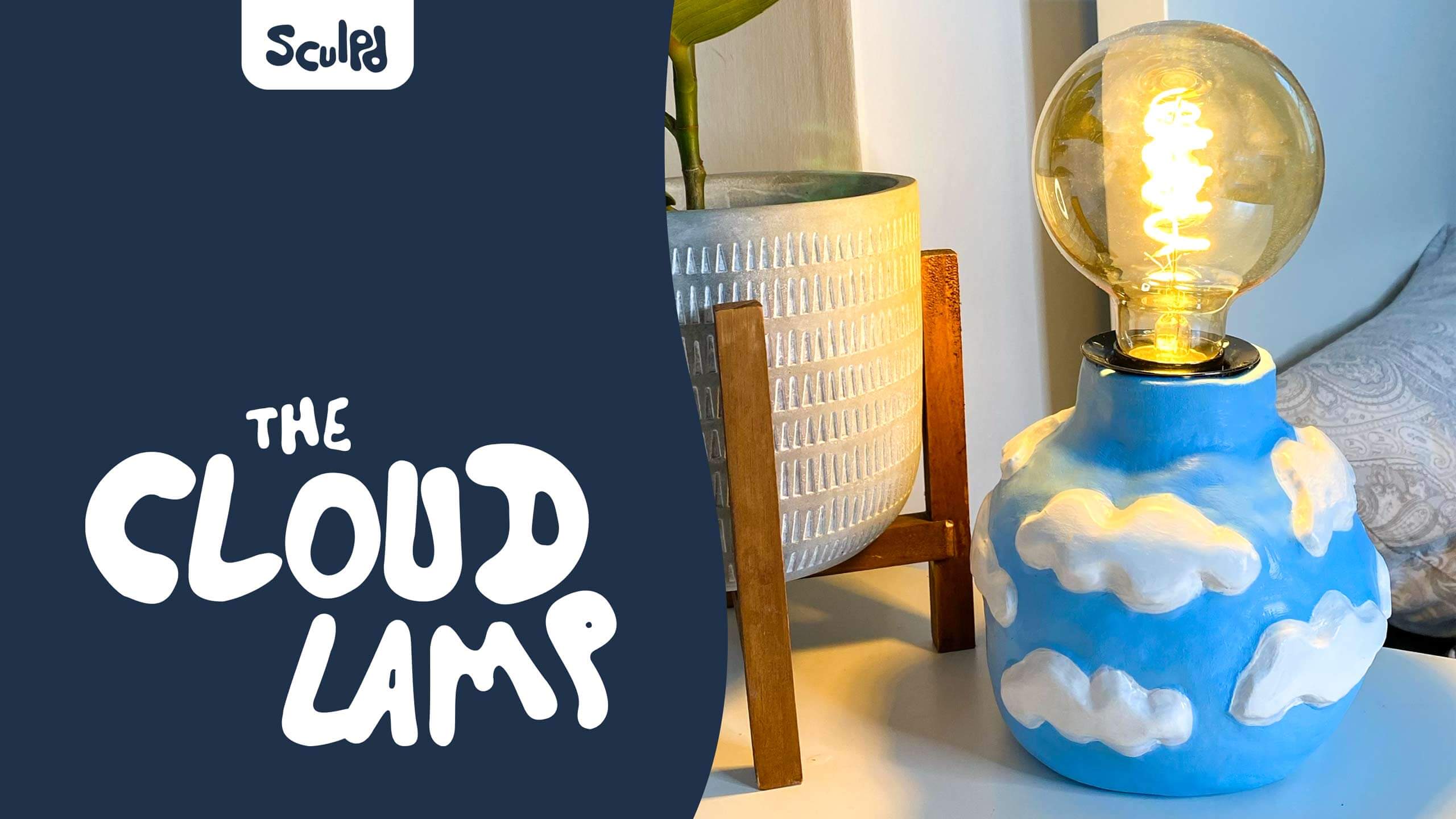 How To Make A Cloud Lamp ☁️