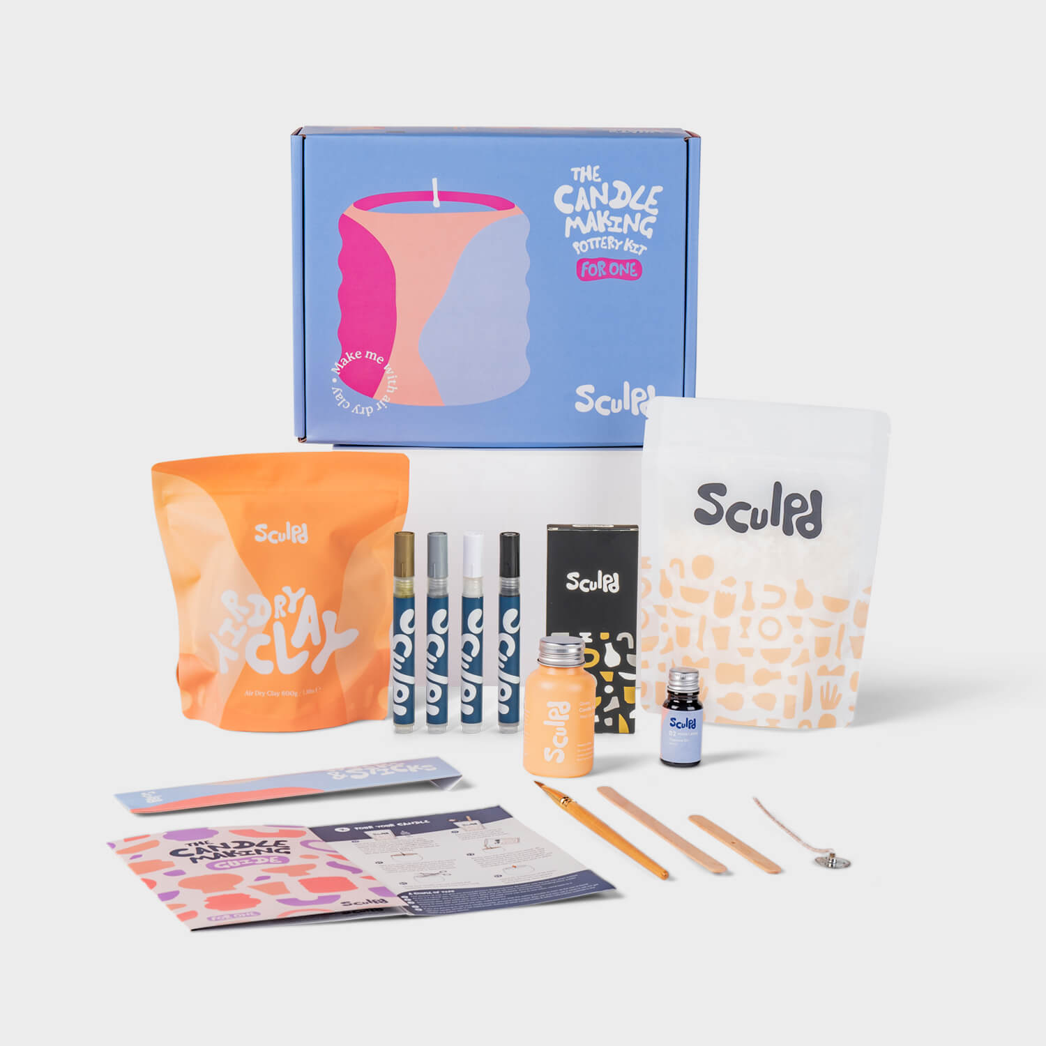 Sculpd Candle Making Kit for One with Monotones Pens