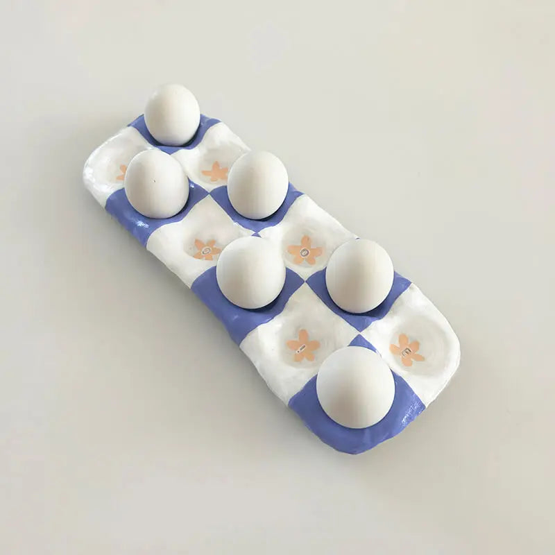 Pottery making creation egg tray