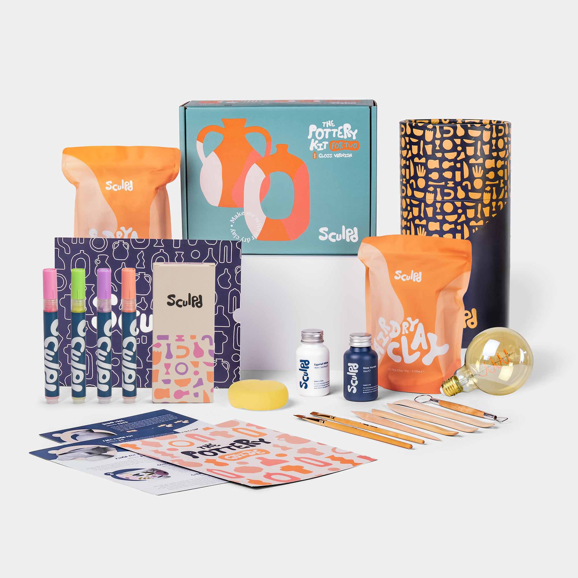 Sculpd filament lamp kit with modernist pens set