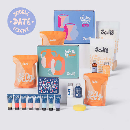 Double Date Night Bundle Pottery Bundle Sculpd Pastel Tones