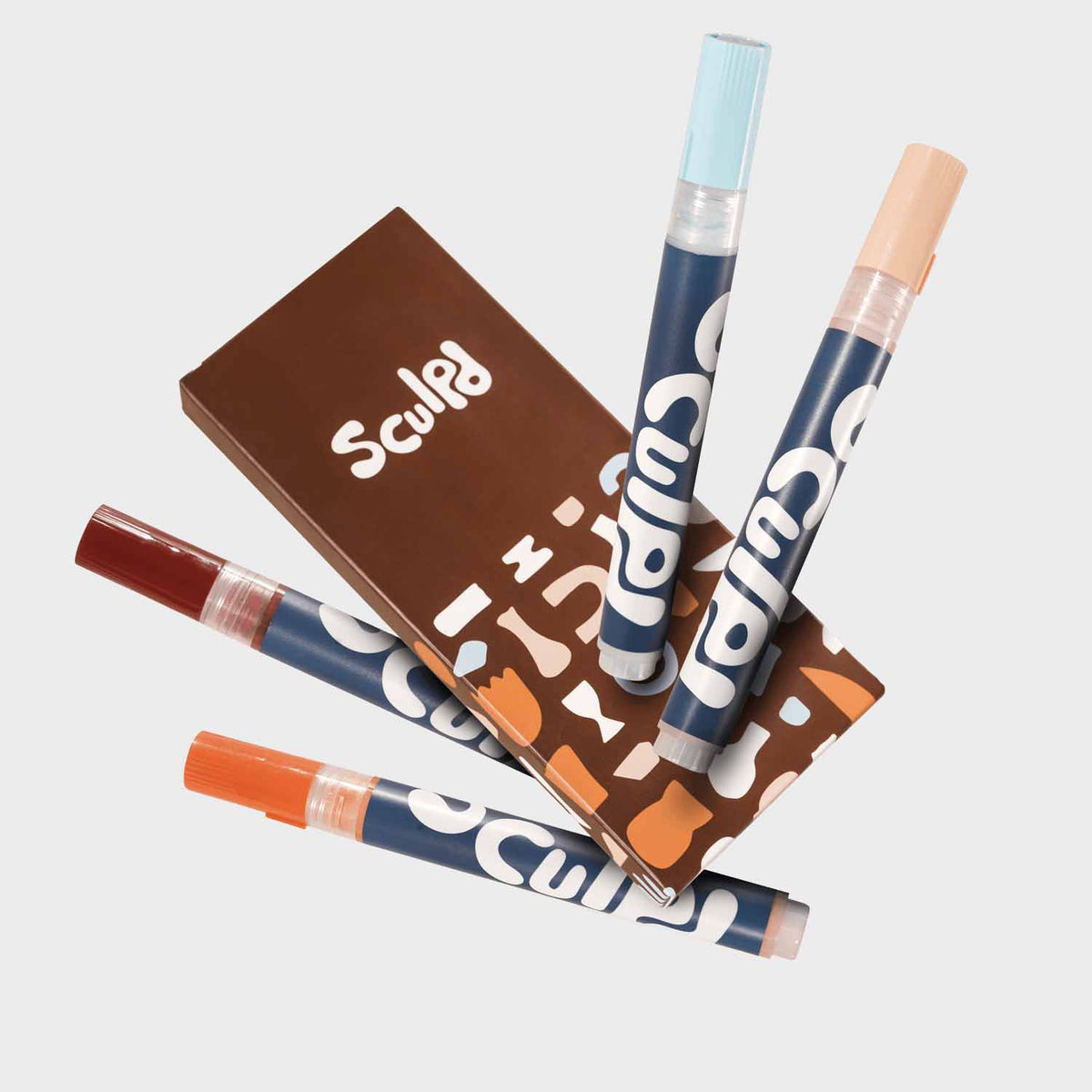 Acrylic Paint Pens - 4 Packs Paint Set Sculpd Terracotta Tones