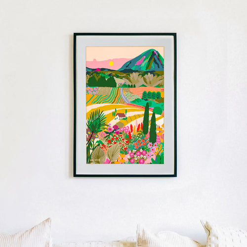 Italian Countryside Artwork with Sculpd Paint By Numbers x Hebe