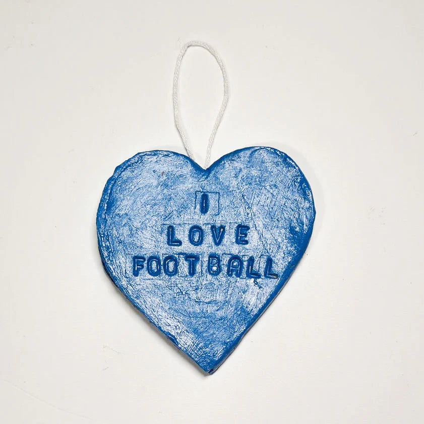 Kids pottery inspo - i love football wall decor