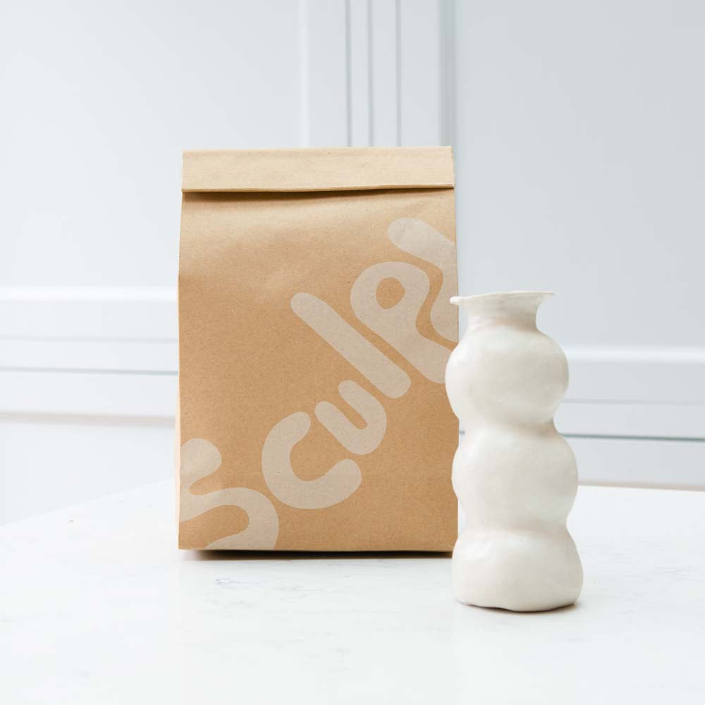 Sculpd Home Collection: Tall Curvy Vase Kit - Pottery Tools & Sponge No Thanks