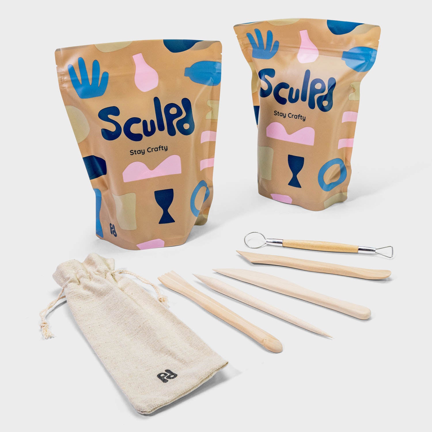 Sculpd Pottery Kit  The Original Air-Dry Clay Starter Kit