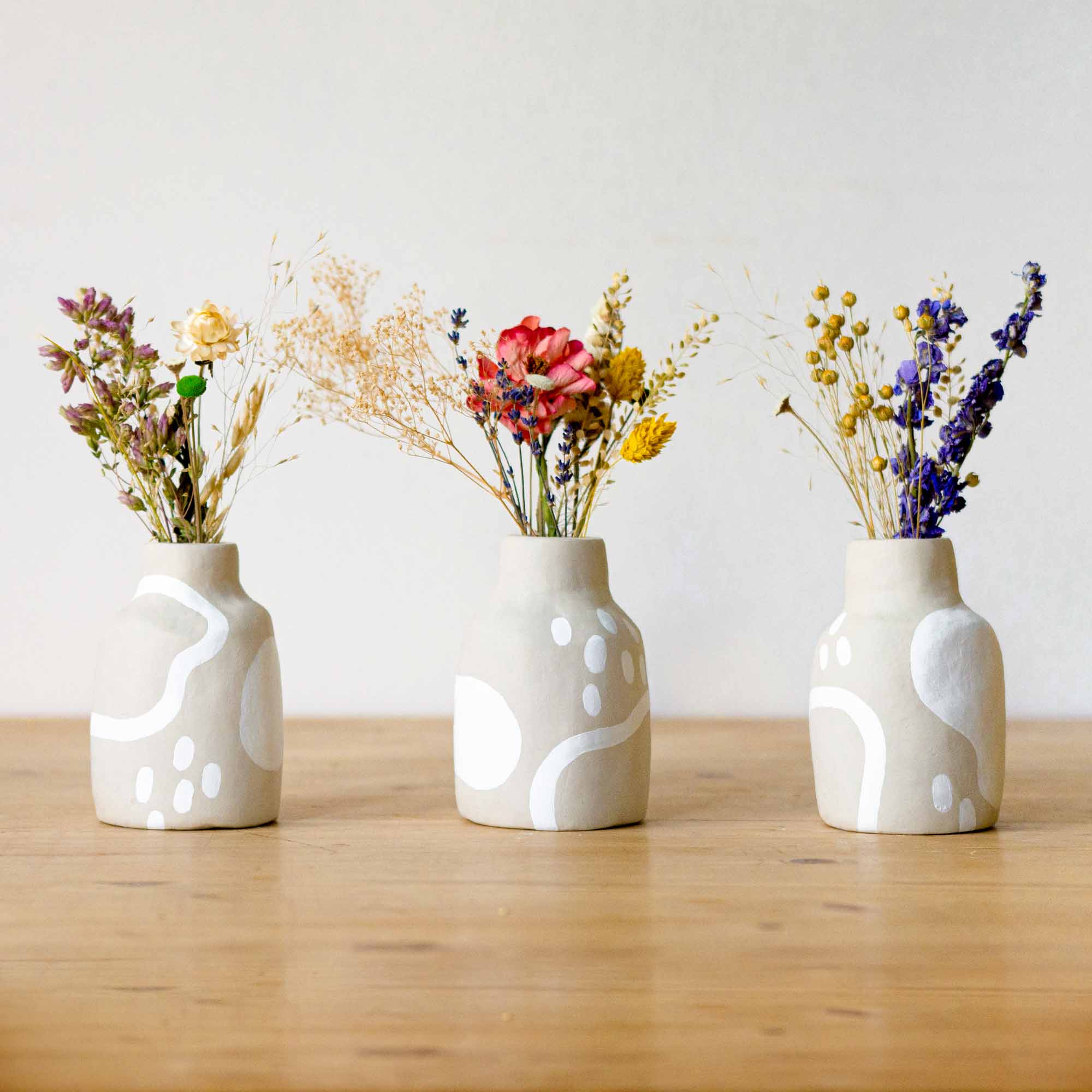 Small Unique Bag Flower Vase Decoration Simple Dried Flowers Decor