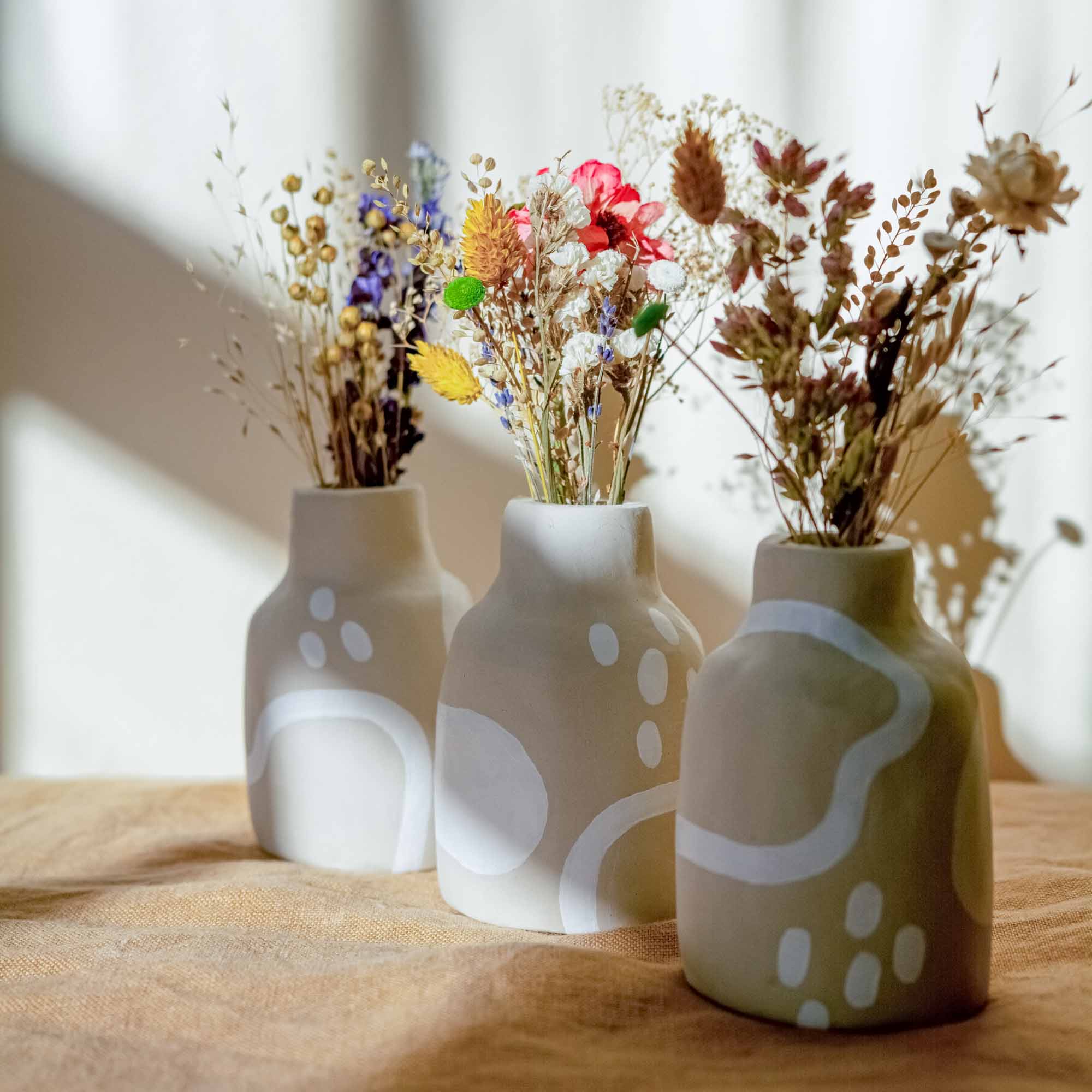 Flower Vase Pottery Kit (Air Dry Clay)
