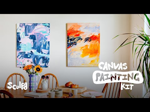 Abstract Canvas Painting Kit by Sculpd